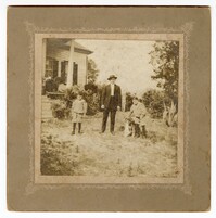 Photo of Edwin and Milton Pearlstine as Children with an Unidentified Man