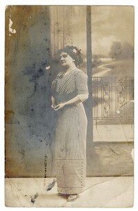 Postcard of Fannie Strauss