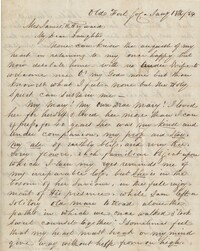 143. John J. Smith to Maria Heyward -- January 18, 1854