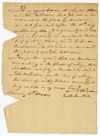 Contract Between Charlotte Allston and John Tucker Over the Enslaved Person 