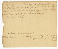 Receipt for the Hire of Carpenter Thomas from the Estate of Robert F.W. Allston, 1825
