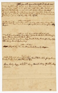 Tax Account of Clothes and Blankets Given to 147 Enslaved Persons at Point and Friendfield Plantations, 1825
