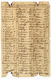 List of 113 Enslaved Persons at Waverly Plantation