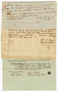 Set of Allston Family Estate Papers, 1844 and 1846