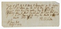 Receipt for Enslaved Carpenters and Boat Hands, 1854