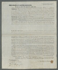 Mortgage of Twelve Enslaved Persons for Robert F.W. Allston, 1851