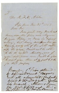 Letter to Robert F.W. Allston from J.W. LaBruce, 1859