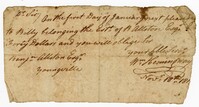 Payment to the Estate of Benjamin Allston from William Hemingway