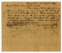 Bill of Slave for the Enslaved Man Isaac from the Estate of Joseph W. Allston to Francis Green, 1845
