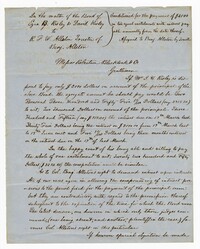 In the Matter of the Bond of Ezra B. Risley and David Risley to Robert F.W. Allston, Trustee of Benjamin Allston, 1858