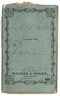Robert F.W. Allston Account Book, 1855-1864