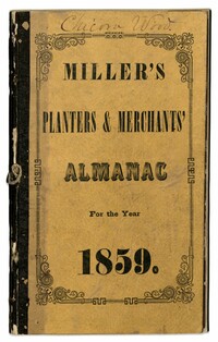 Robert F.W. Allston Plantation Memo Book, 1859