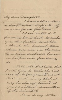 325. James B. Heyward to Daughter -- December 11, 1874