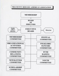 Organigrama de la organización Tri-County Hispanic American Association / Tri-County Hispanic American Association Organizational Chart