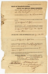 Bill of Sale for the Enslaved Man York from John Cheeseborough to Elizabeth Blyth, 1836