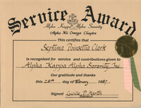 Certificate, February 28, 1987