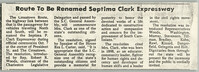 Newspaper Article, Septima Clark Expressway