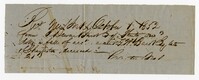 Bacot Account Notice, 1852