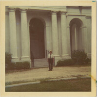 Man in Front of Church