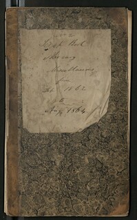 Horlbeck Cash and Estimate Book, 1839-1849
