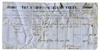 Receipt for County and State Tax for J. Drayton, 1862