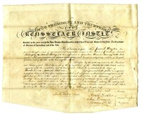 Diploma for James. S. Drayton, 1837