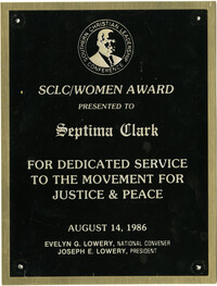 Plaque, August 14, 1986