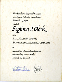 Certificate, November 17, 1984