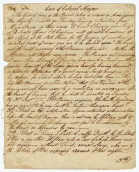 Legal Case Concerning Colonel Isaac Hayne, 1781