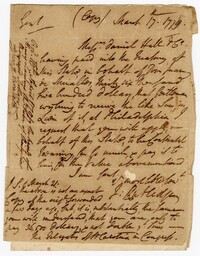Letter to the Delegates from South Carolina at the Continental Congress, 1779