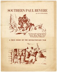 Southern Paul Revere: A True Story of the Revolutionary War