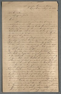 Letter from Evans Edings to Lt. Col. Romans
