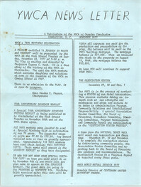 Newsletter, YWCA of Greater Charleston, November 1977