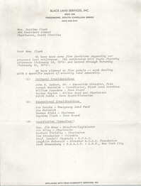 Letter from C. Scott Graber to Septima P. Clark, 1975