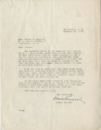 Santee-Cooper: Correspondence between Daniel Ravenel, Senator Burnet R. Maybank, Arthur B. Rivers, John M. Anderson, and Representative L. Mendel Rivers, November 1941