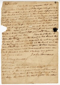 Letter from John Torrans to Alexander Rose