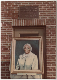 Septima P. Clark Portrait and Plaque, Septima P. Clark Day Care Center Ceremony, May 19, 1978