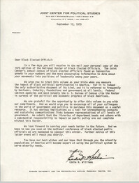 Letter from Eddie N. Williams to 