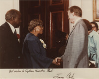 Letter from Jimmy Carter to Septima P. Clark; Photograph of Septima P. Clark and Jimmy Clark, May 24, 1979