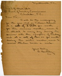 Letter from B. Buckley to Town Clerk Edwin J. Blank