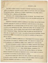 September 2, 1931 Meeting Minutes