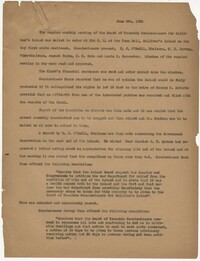 June 6, 1932 Meeting Minutes