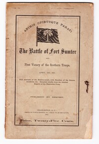 The Battle of Fort Sumter and First Victory of the Southern Troops