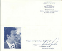 Letter from Congressman Andrew Young to Septima Clark