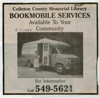 Bookmobile Services Available to Your Community