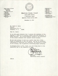 Letter from James A. Stuckey, Jr. to Keith E. Davis, November 8, 1976