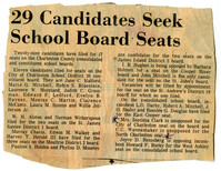 Newspaper Article, Charleston County School Board
