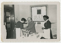Dr. Leon Banov with Nurses Pembroke and Edwards, 1956
