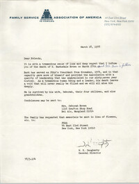 Letter from W. K. Daugherty to 