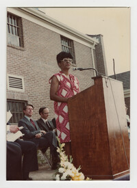 Bernice Robinson, Septima P. Clark Day Care Center Ceremony, May 19, 1978